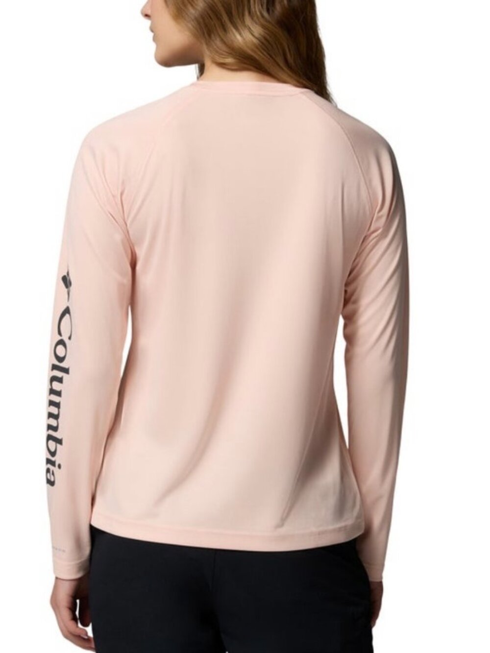 Women's Long Sleeve UPF50 Sun Top, Peach Blossom - Picture 2 of 3